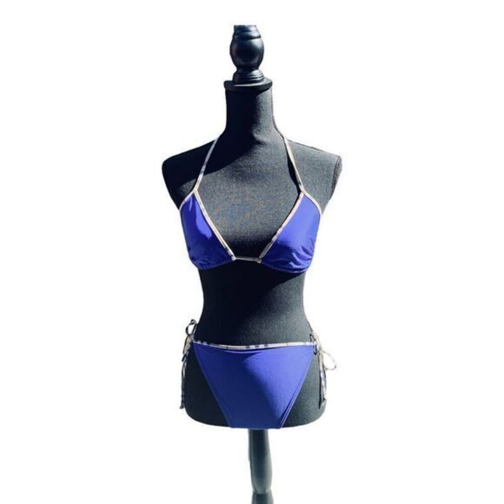 No Brand Name Plaid Bikini Swimsuit Size S